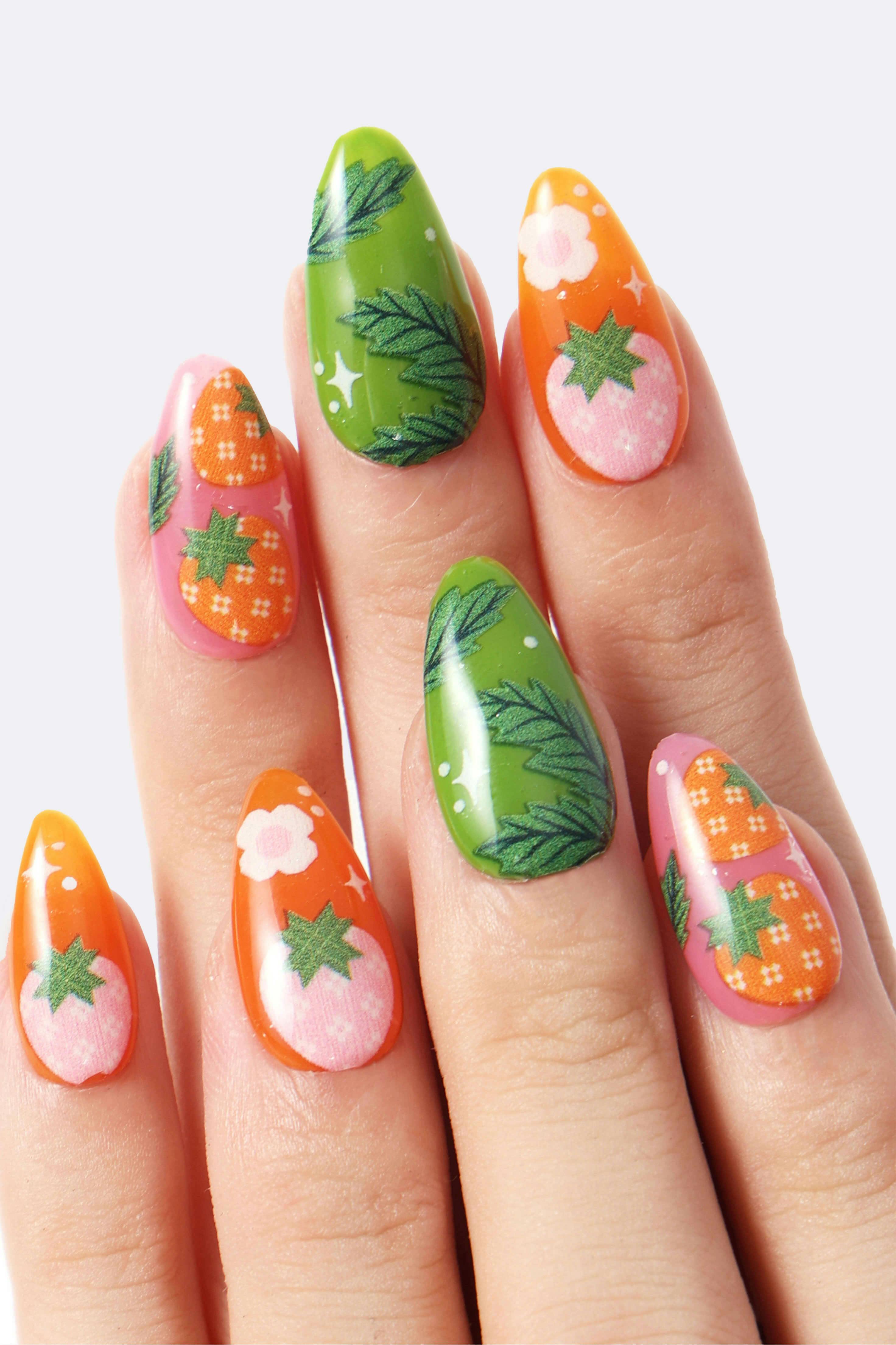 Strawberry Patch By Megan Roy - Press-On Nails
