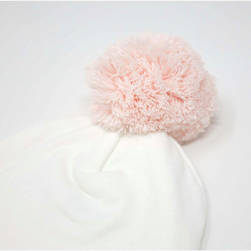 Pale Pink Pom Hat