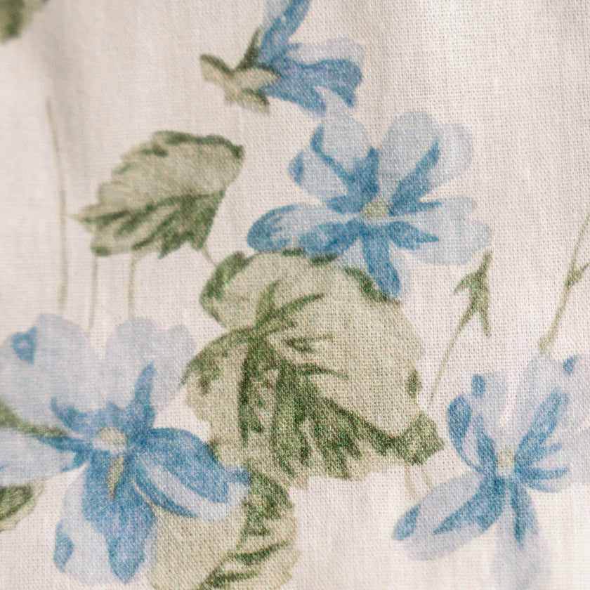 Cornflower Lane Timeless Floral Ruffle Zipper Pouch