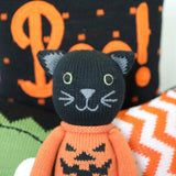 Knit Halloween Cat Plush