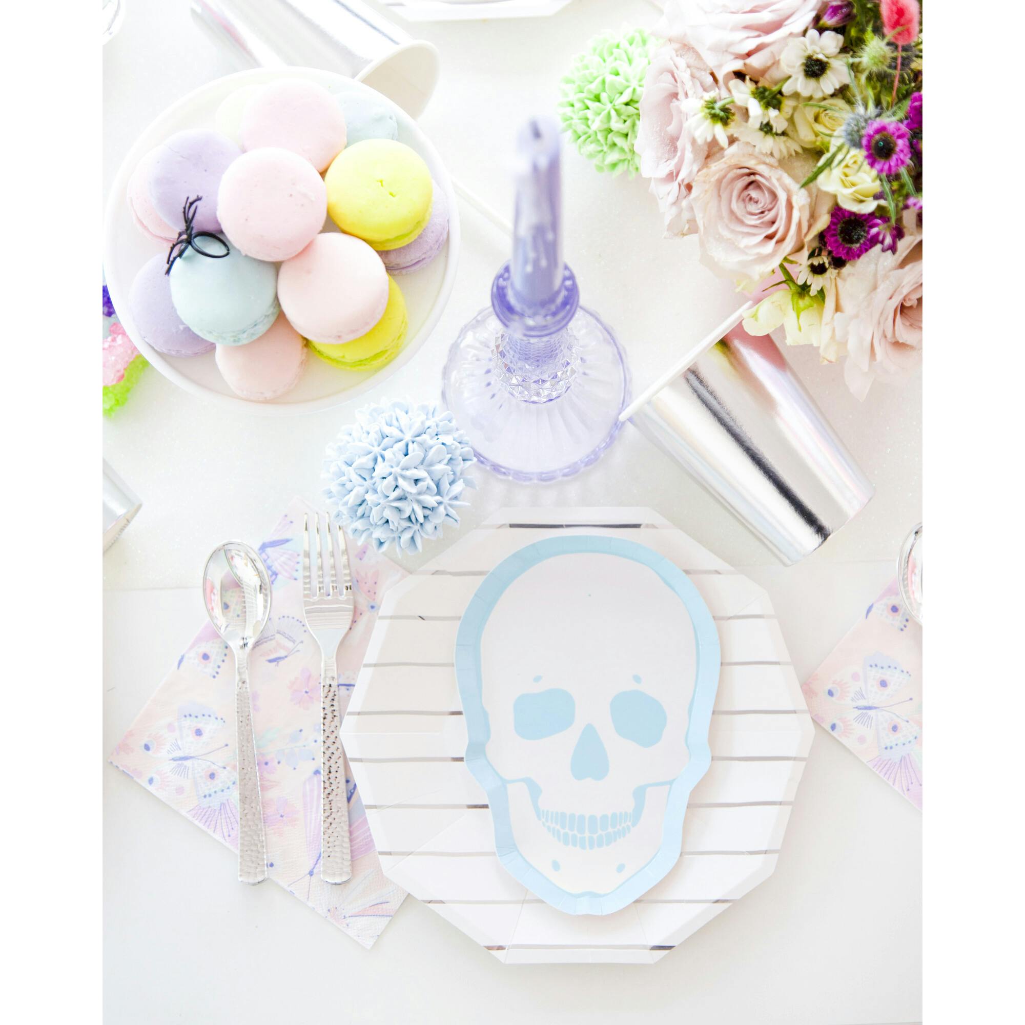 Pastel Skull Dinner Plates