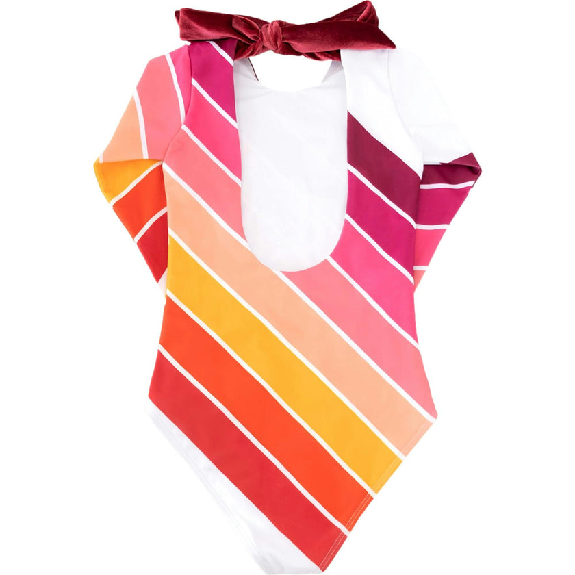Sunset Beach Rainbow One Piece Long Sleeve