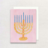 Chrismukkah Menorah Greeting Card