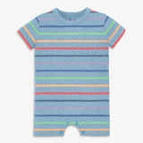 Baby heathered rainbow stripe pocket shortie