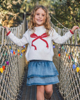 Camille Bow Sweater - Ivory