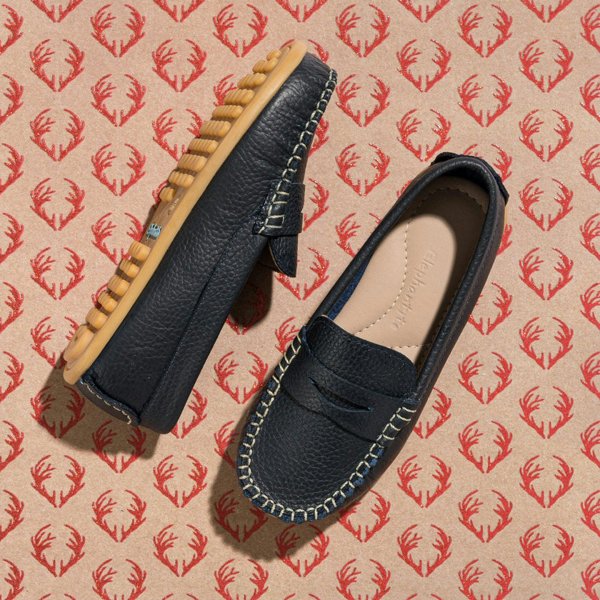 Alex Driver Moccasin | Blue Leather