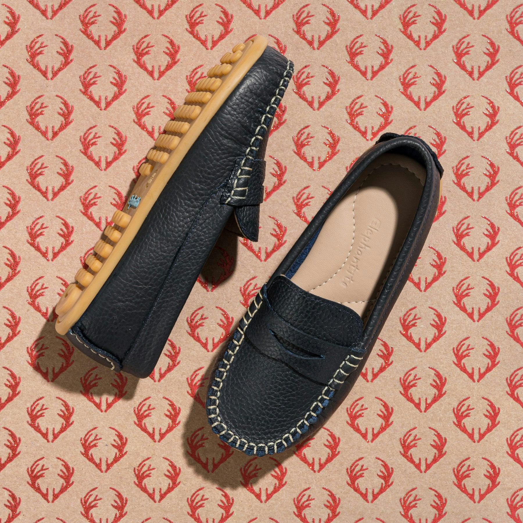 Alex Driver Moccasin | Blue Leather