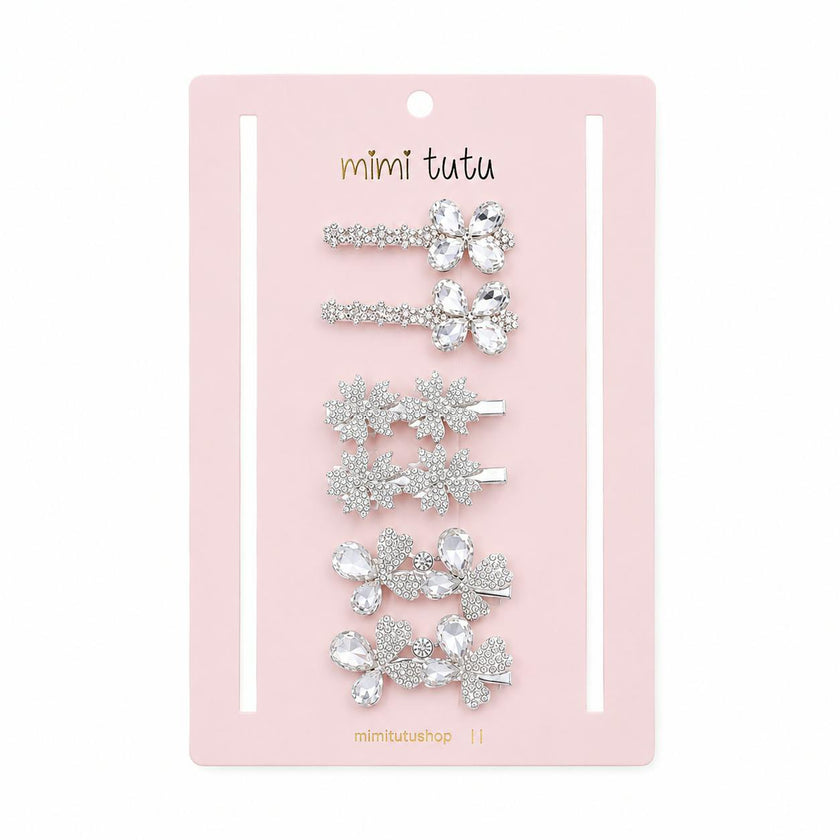 Crystal Harmony Hair Pin Trio