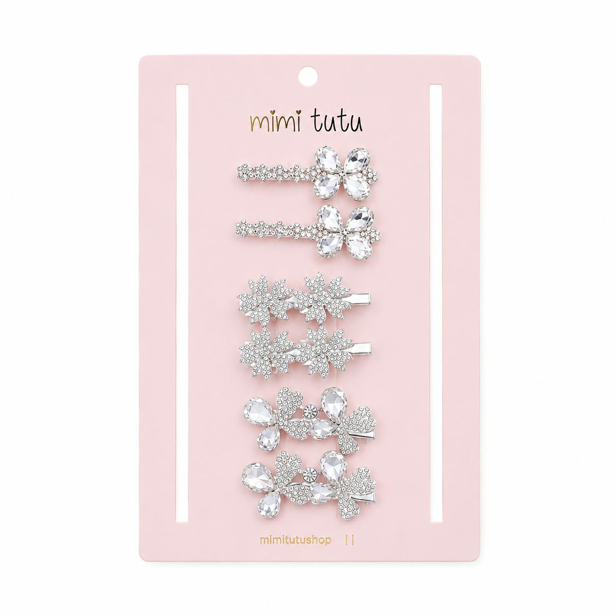 Crystal Harmony Hair Pin Trio
