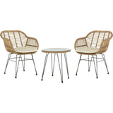 Alton 3-Piece Rattan Outdoor Lounge Set