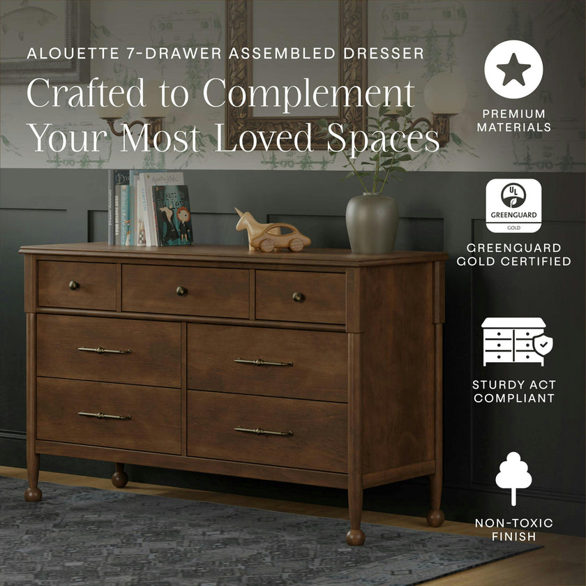 Alouette 7-Drawer Wide Assembled Dresser (56")