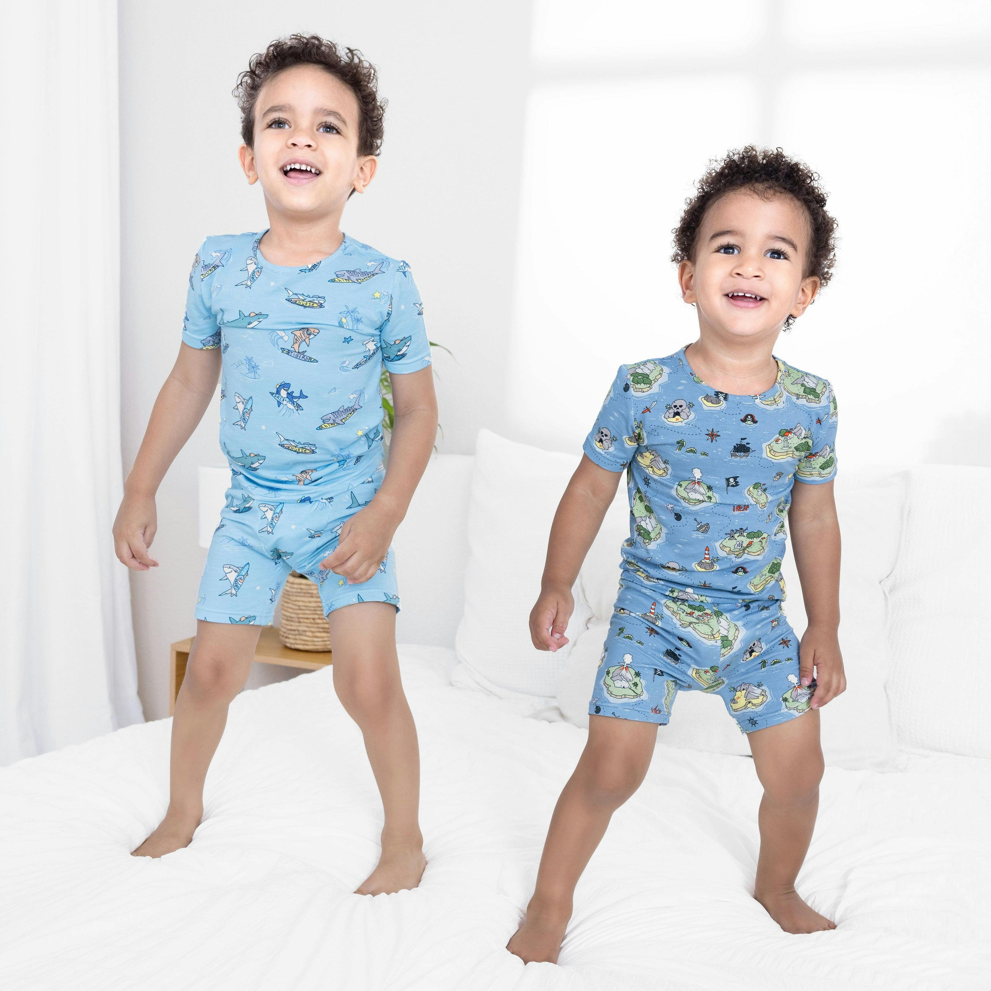 Pirate Cove Bamboo Kids Pajama Short Set