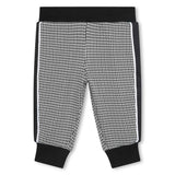 Black Monogram Print Sweatpants