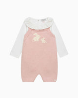 Baby Bunny Romper Set in Pink