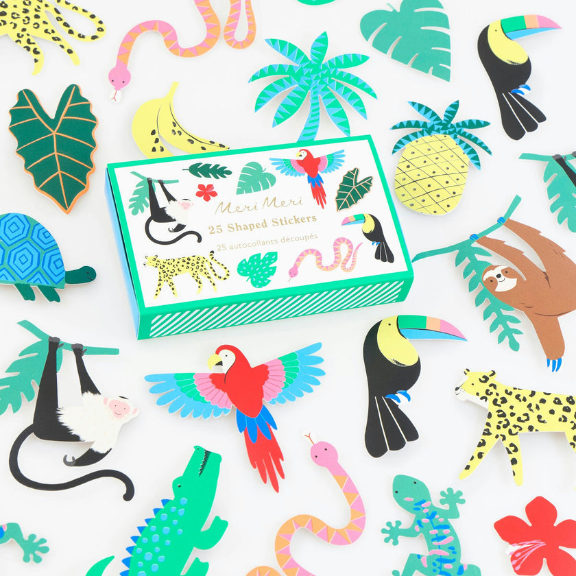 Jungle Jamboree Shaped Stickers