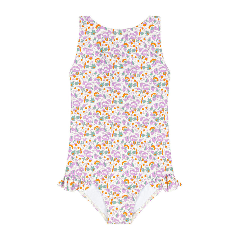 girls orchid floral ballerina one piece