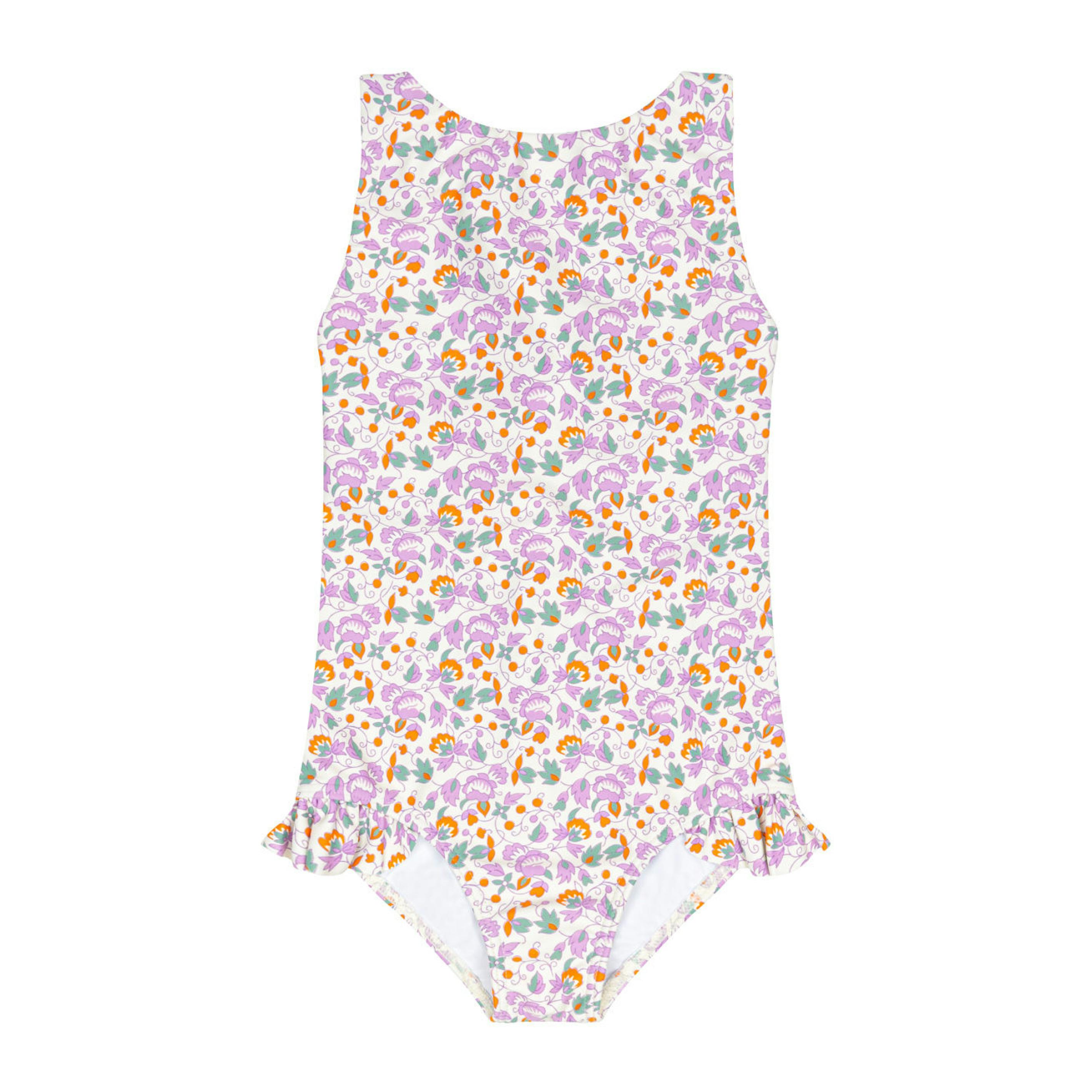 girls orchid floral ballerina one piece