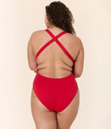 The Tulum One Piece - Eco Nylon - Cherry Red - Classic
