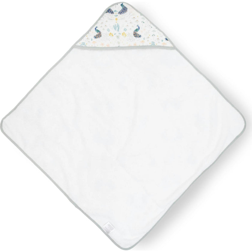 Infant Hooded Towel - Peacock