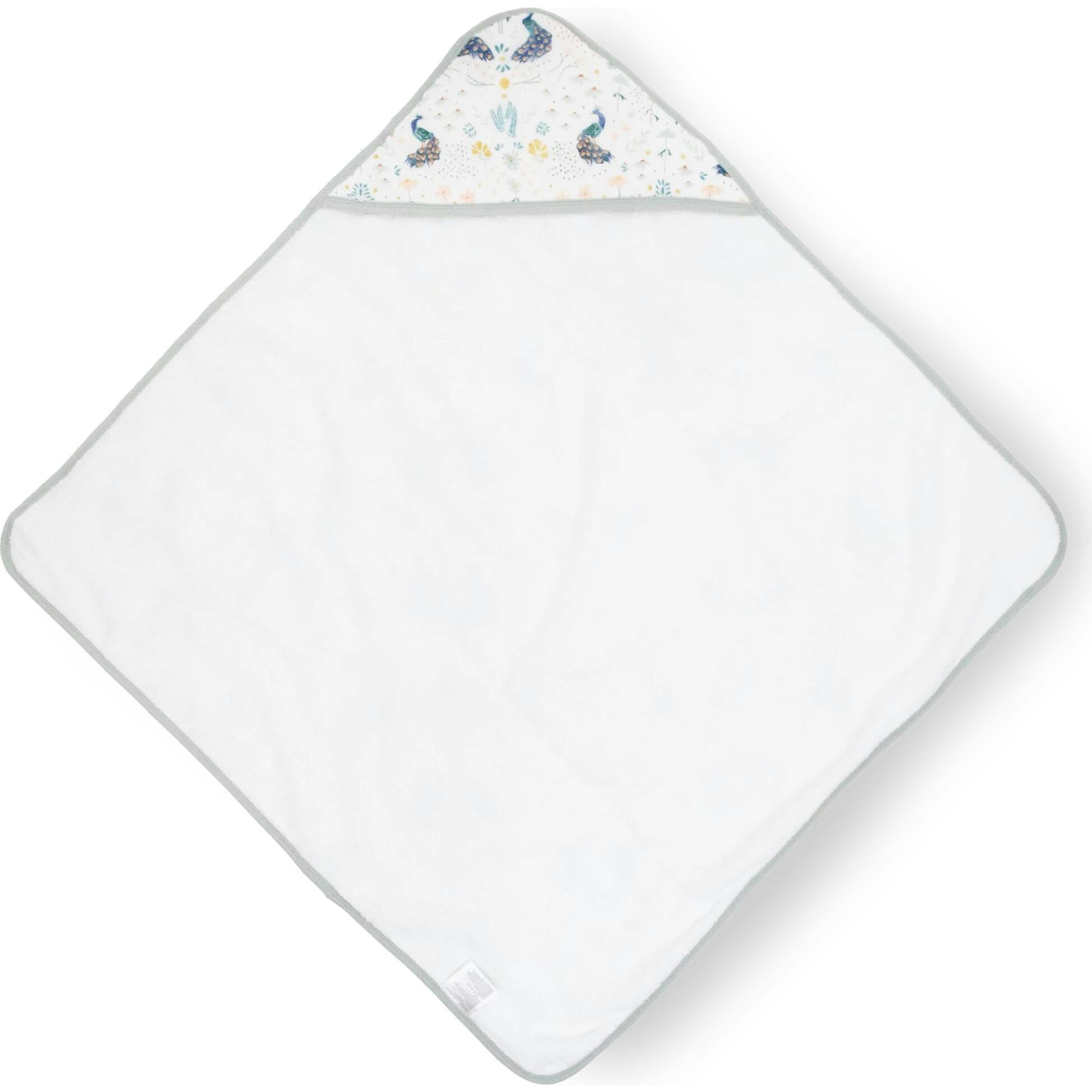 Infant Hooded Towel - Peacock