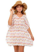 Print Cover-Up Poncho