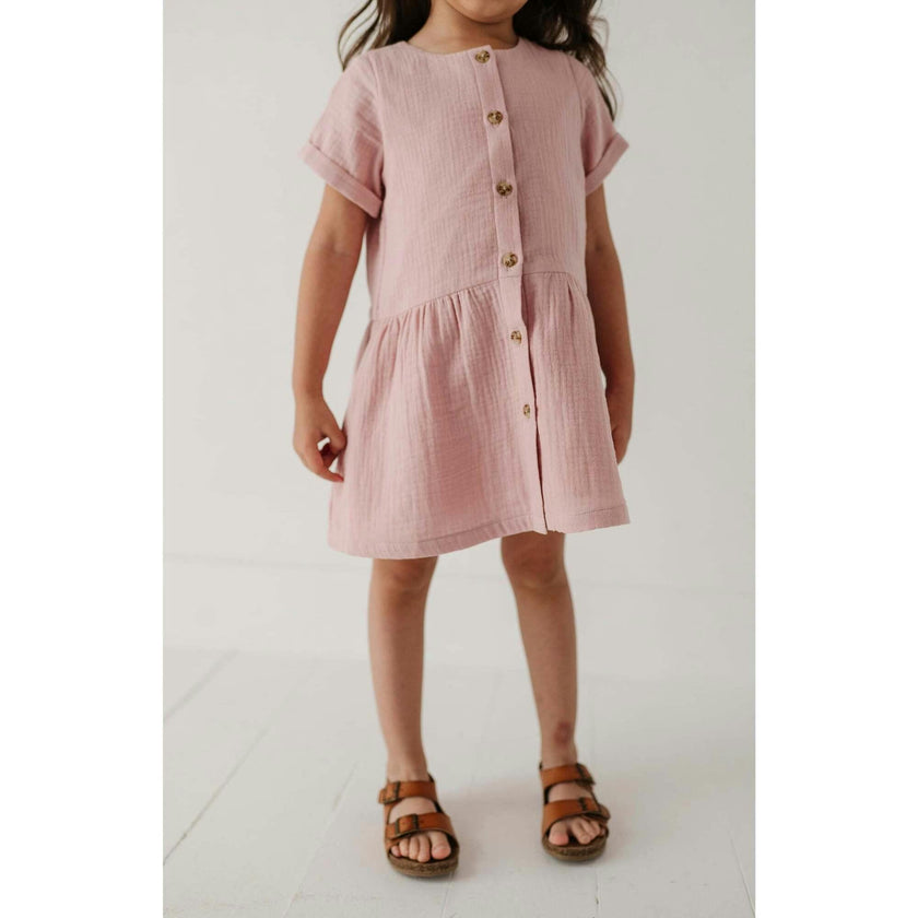 Gauze Button Dress