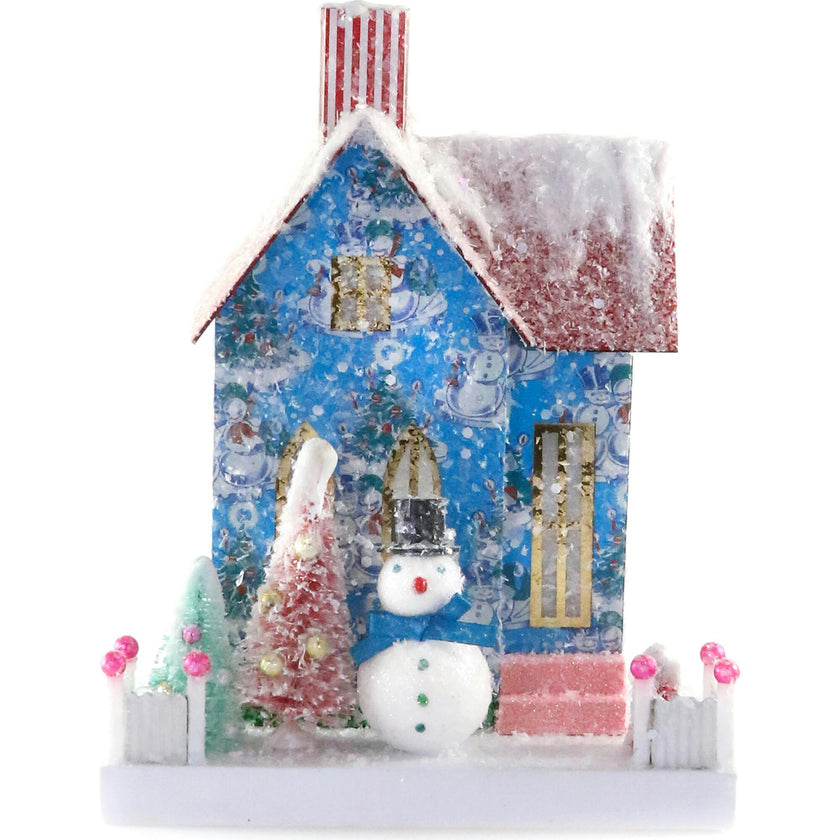 Retro Snowman Abode