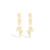 Juju Lightning Bolt Charm Huggie