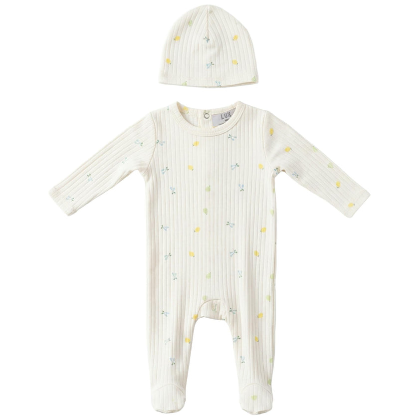 Fruit Print Pointelle Onesie