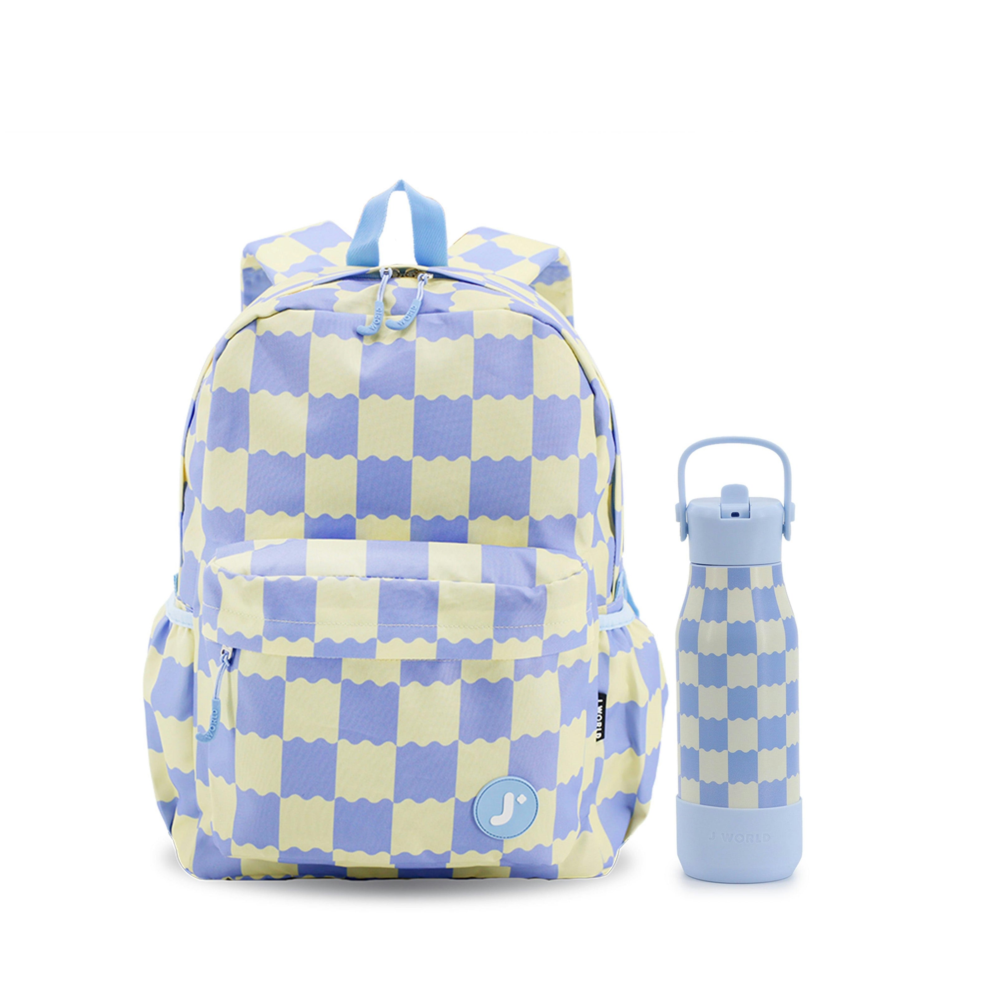 Oz Daypack Backpack with 22oz Flowee Water Bottle in Wiggle Blue