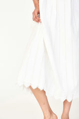 Zuma Dress in White Vine Eyelet