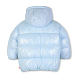 Blue Sequin Pocket Puffer