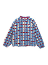 adult merino wool kangaroo jacket - shadow blue