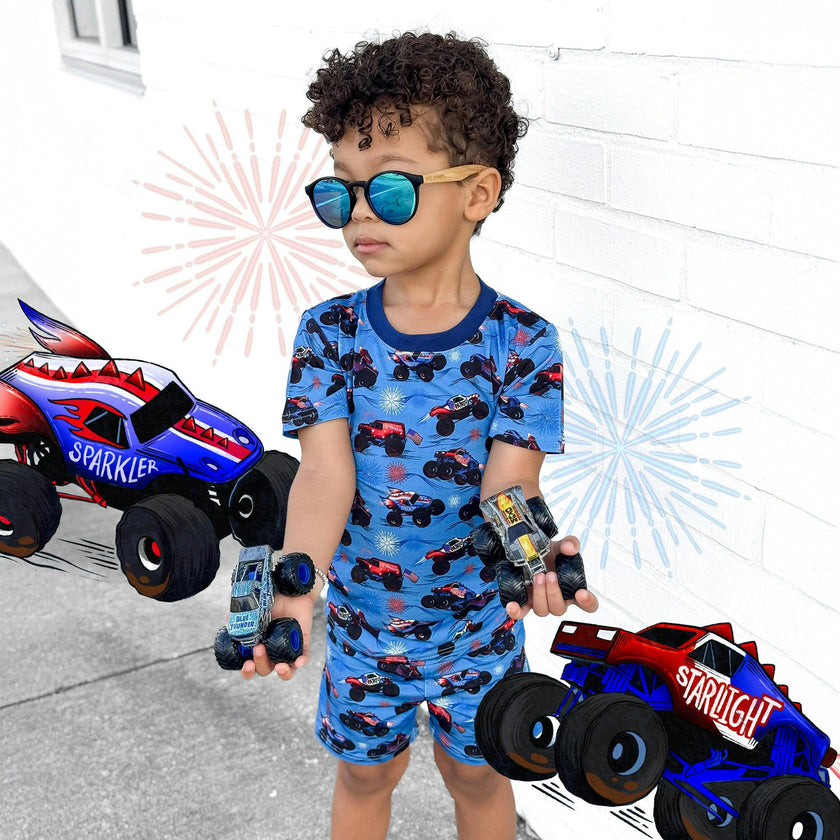 Red, White, and Boom 2 Piece Shorts Set