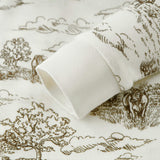 Country Toile Luxe Stretch Zipper Pajama