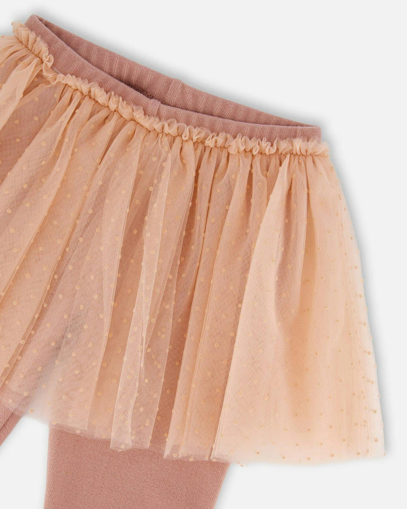 Leggings with Tulle Skirt