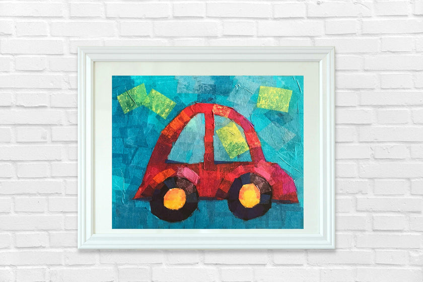 Car Print 11x14 Horizontal Frame