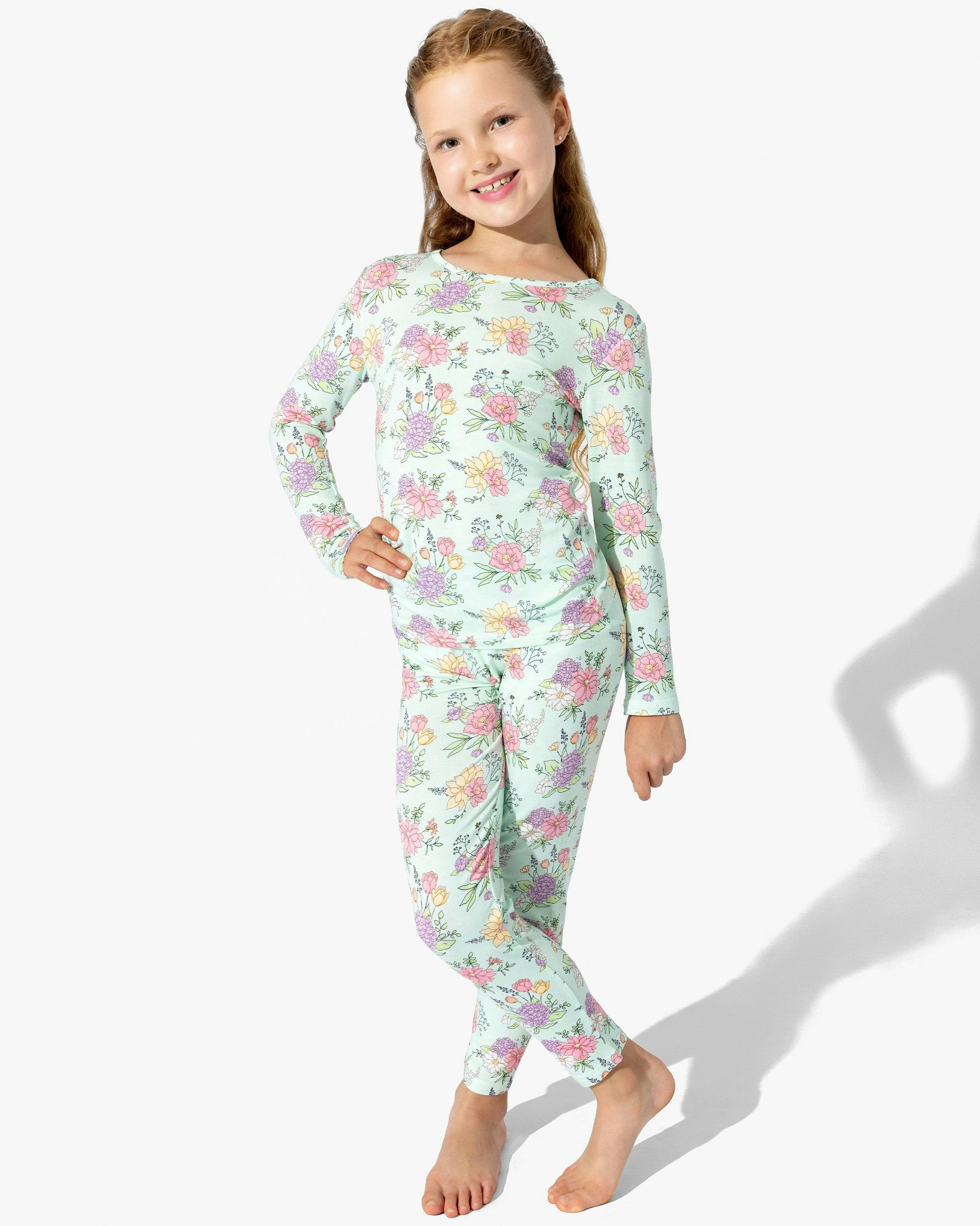 Petals & Posies Bamboo Kids Pajamas