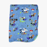 Powerpuff Girls Mojo Jojo Showdown Bamboo Sherpa Blanket