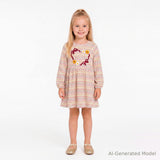 "Thankful" Jersey Dress | Autumn Bow Heart