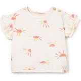Sun Print Flutter Sleeve T-Shirt