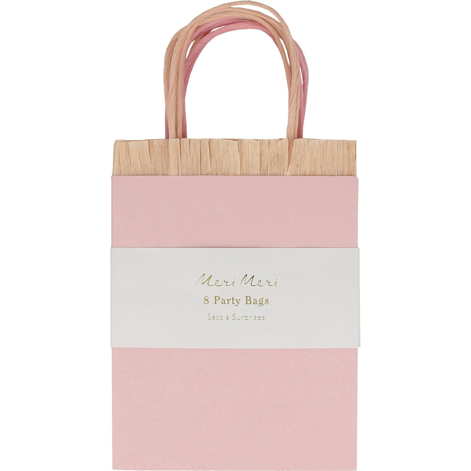 Pink Fringe Party Bags