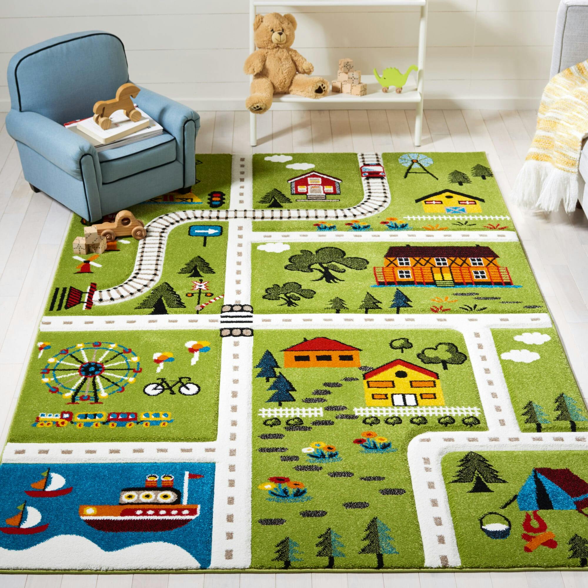 Carousel Kids Easton Rug, Green