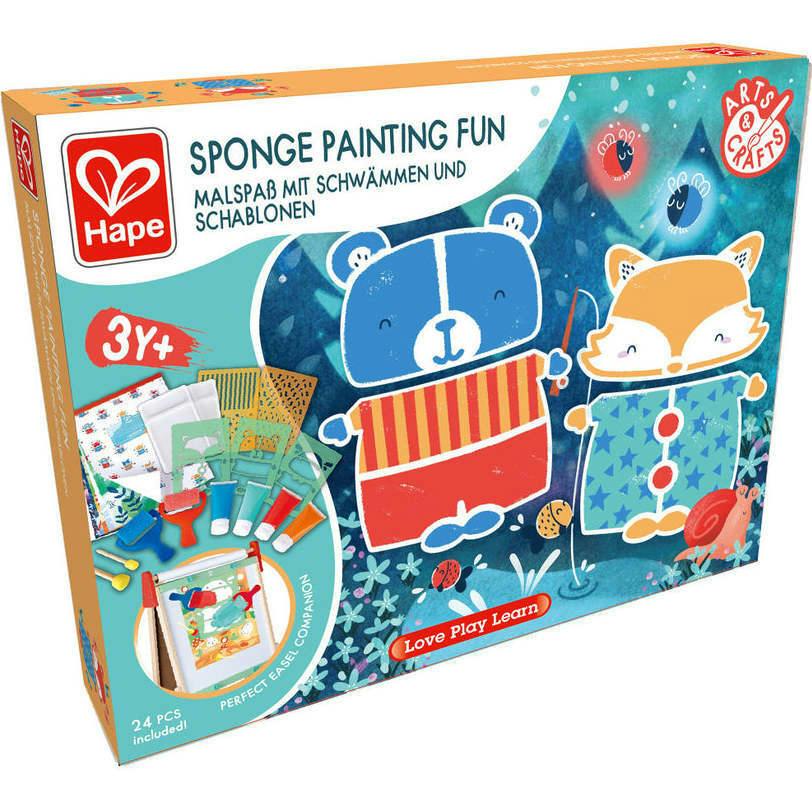 Hape: Sponge Painting Fun - 24pcs