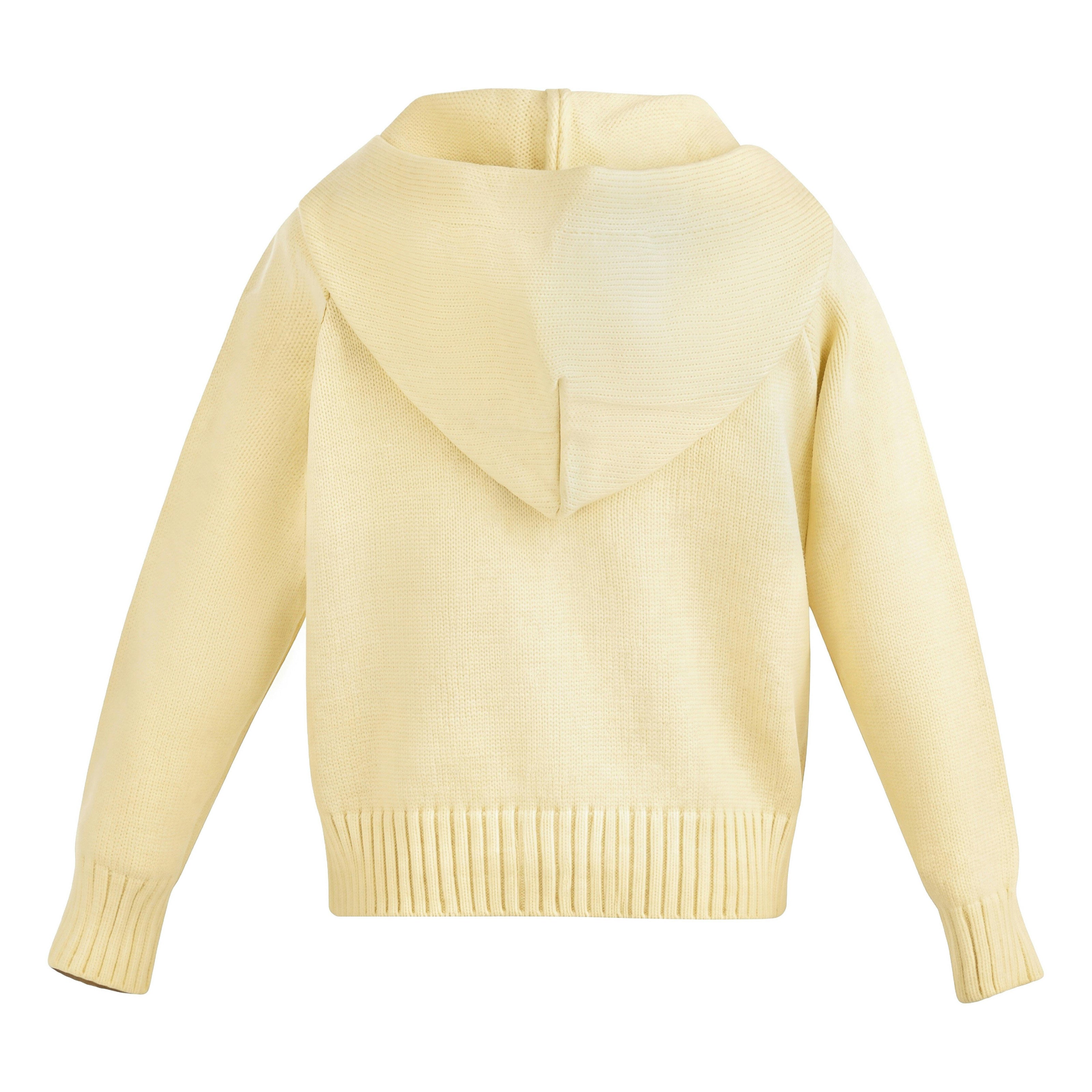 Yellow Hooded Puffer Jacket