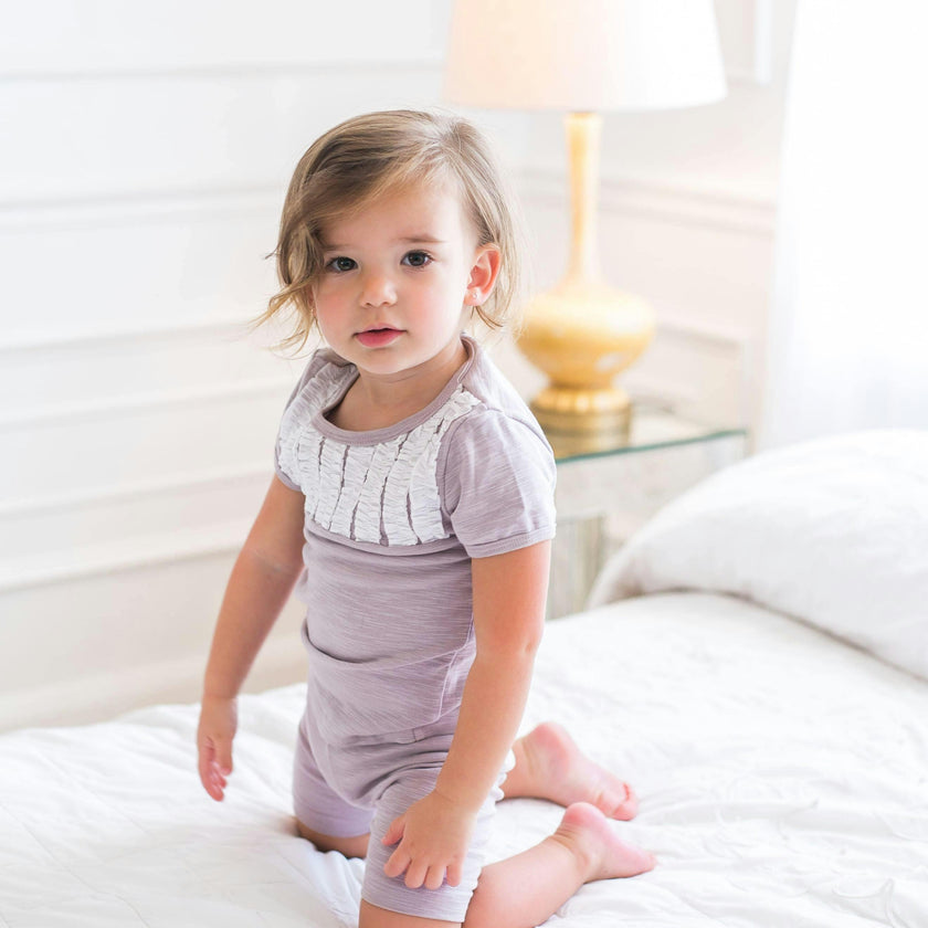 Tux Ruffle 2-Piece Top & Short Set