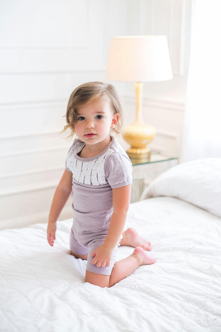 Tux Ruffle 2-Piece Top & Short Set