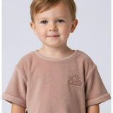 Organic Terry Tee & Shorts Set - Clay