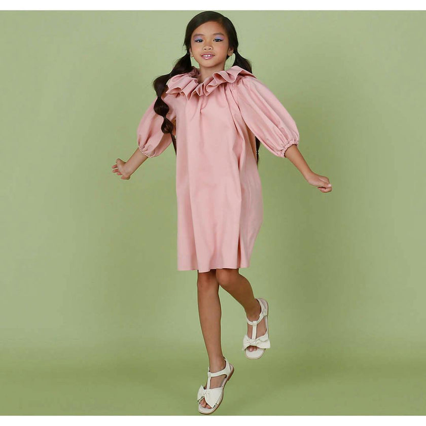 Sara dress (ash pink)
