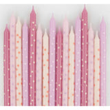Pink Stars Candles